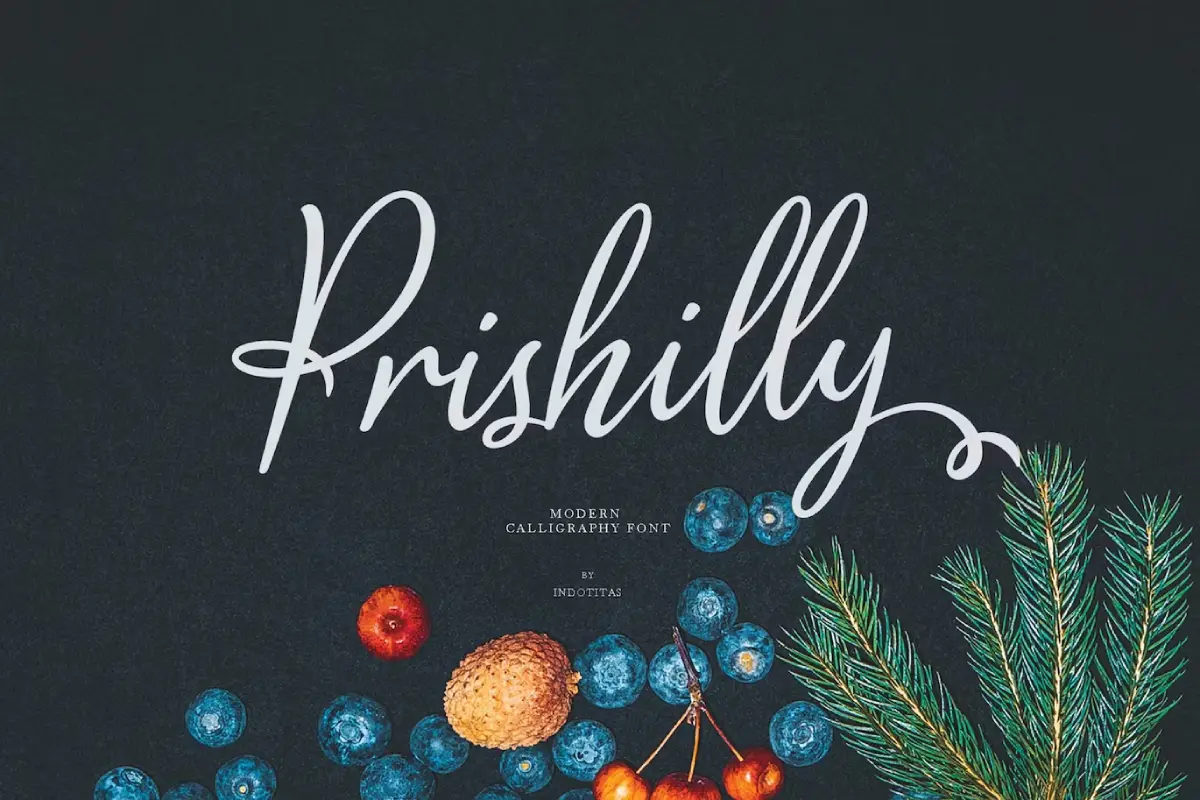 Prishilly Modern Calligraphy Font
