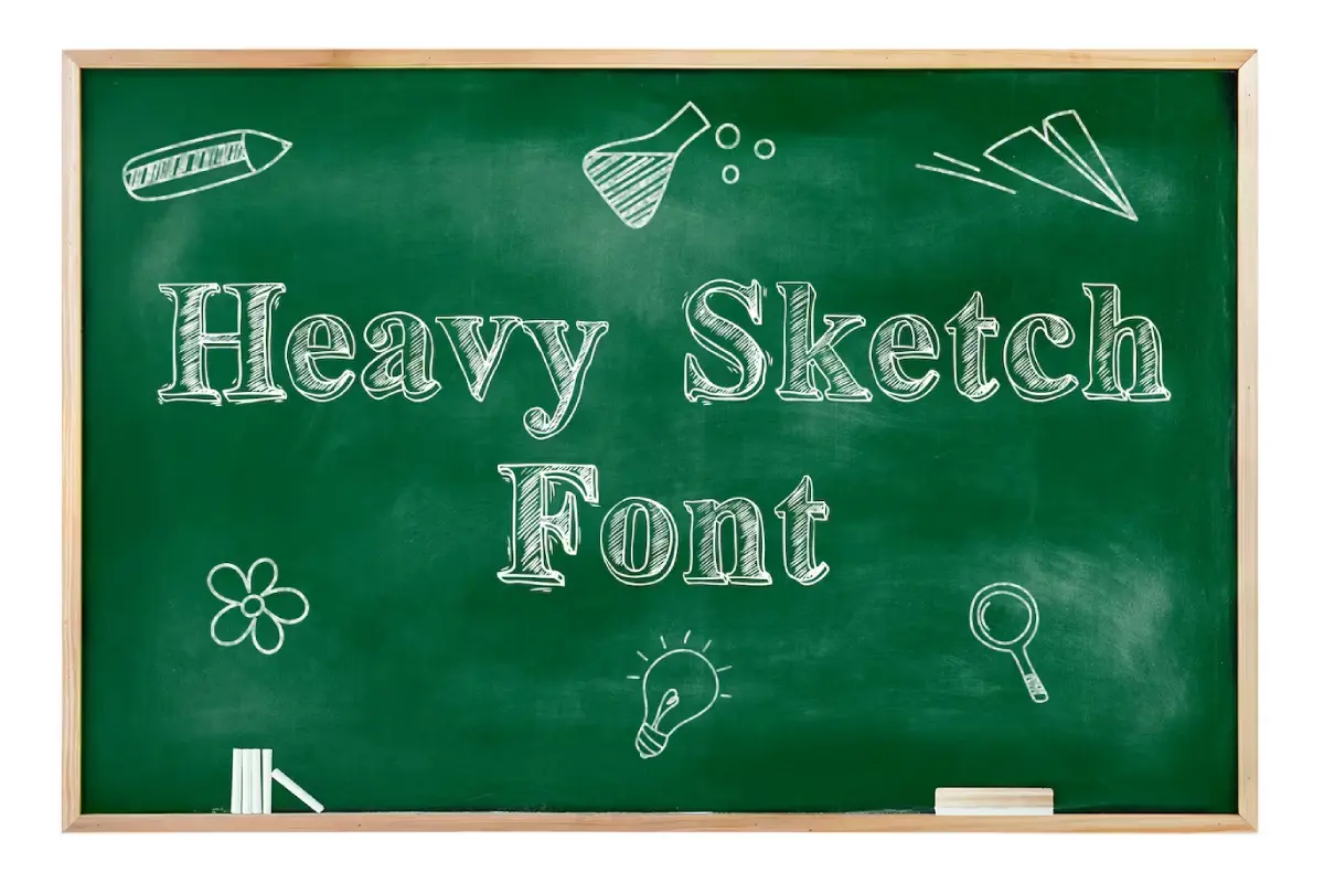 Heavy Sketch Font
