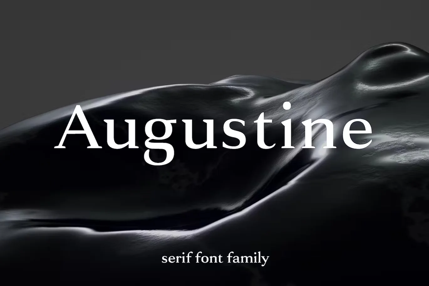 Augustine - A Strong Serif Typeface it can be used as one of the best fonts for book covers