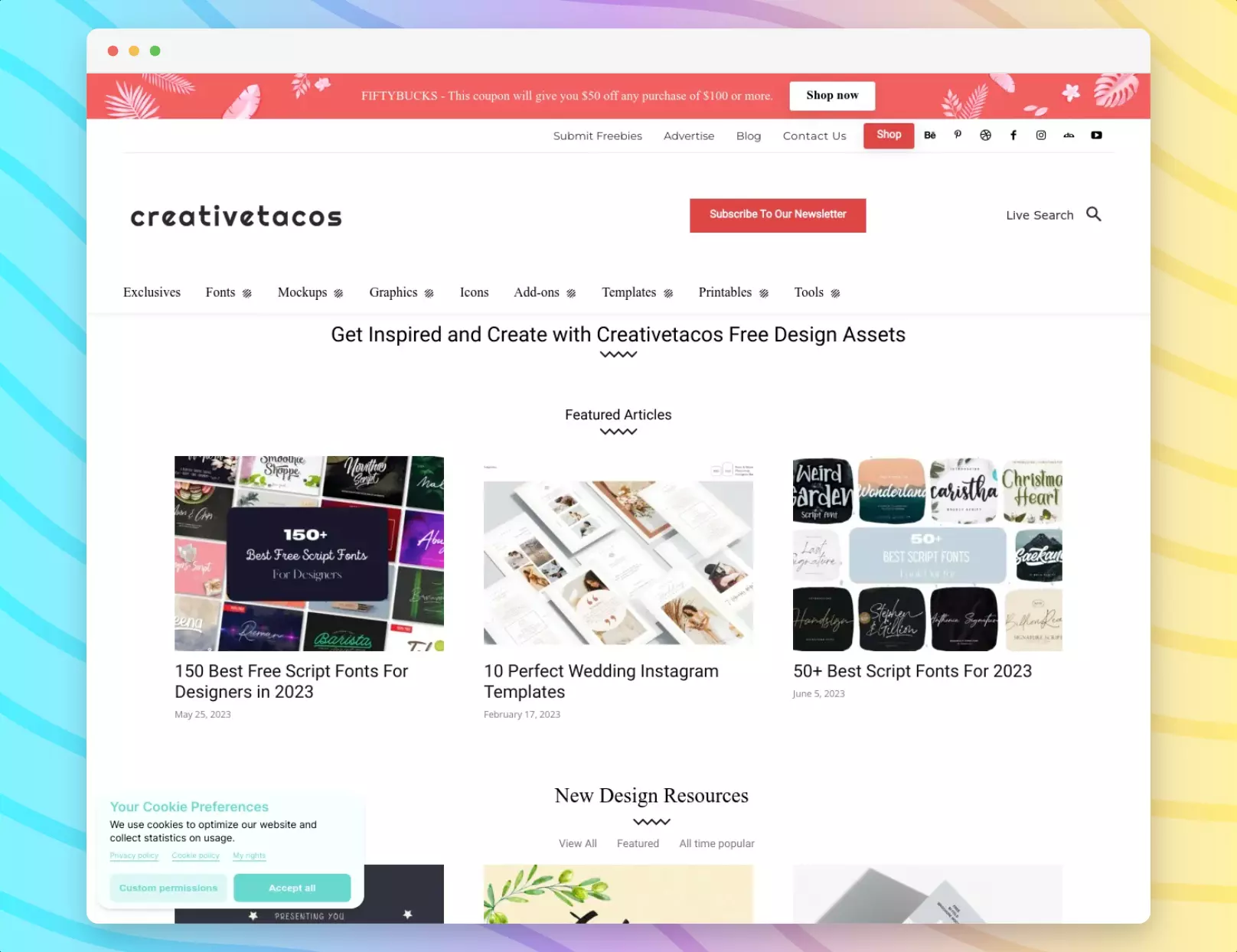 Creativetacos - Free Design Resources