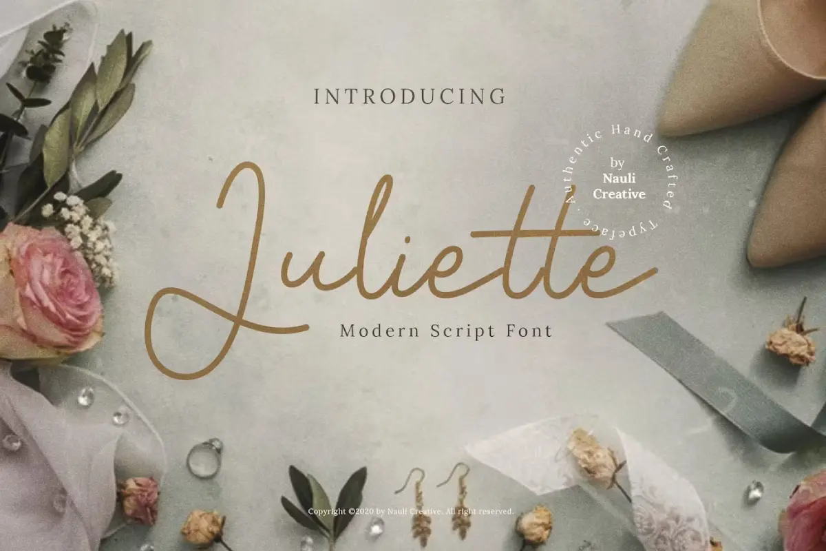 Juliette - Modern Script Font
