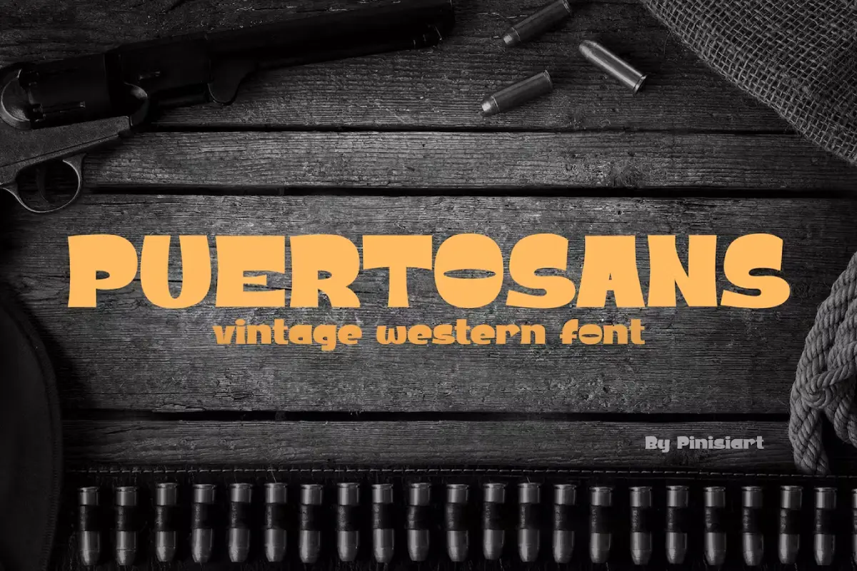 POERTOSANS - Vintage Western Font
