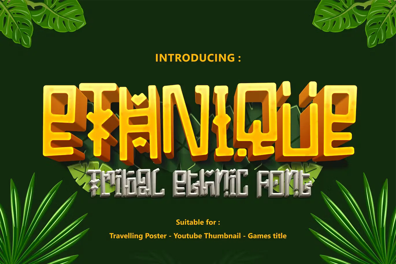 ETHNIQUE - Gaming font