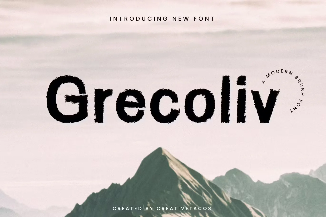 Grecoliv Brush Font
