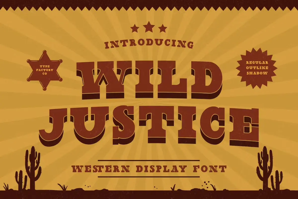 Wild Justice – Western Display Font
