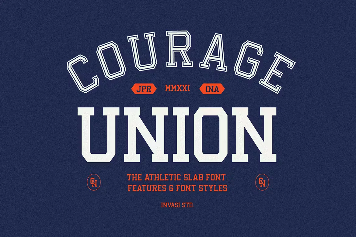 Courage Union - Athletic Slab Font