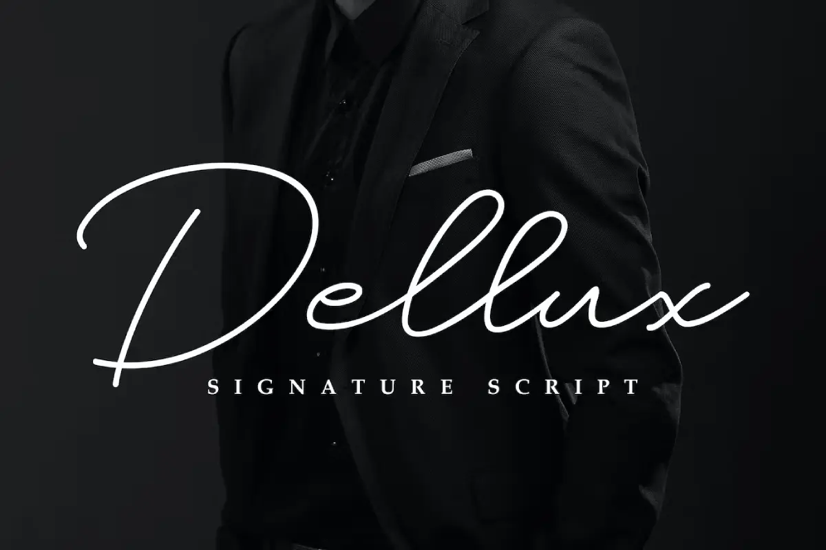 Dellux - Modern Script Font
