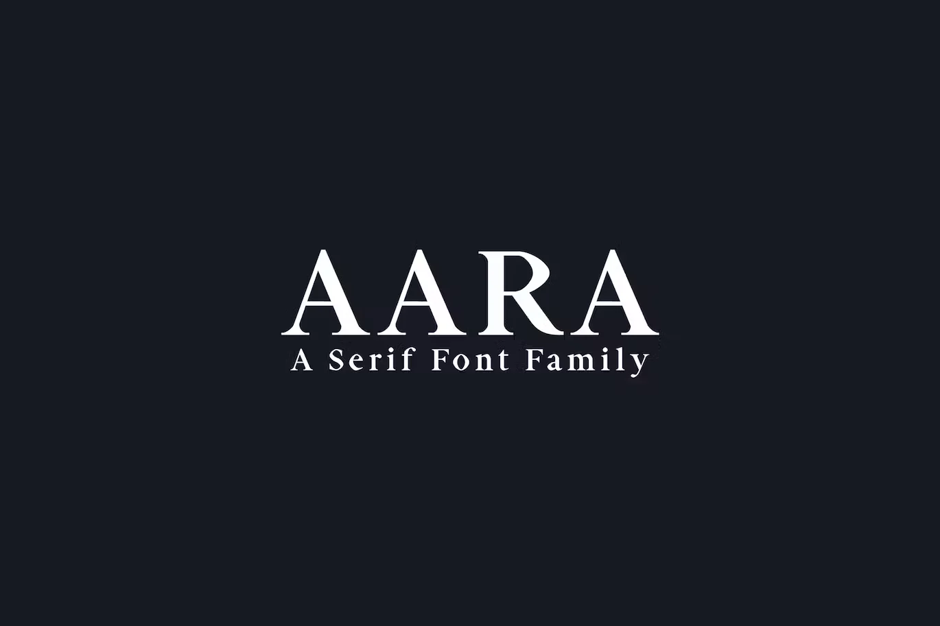 Aara Serif Font Family