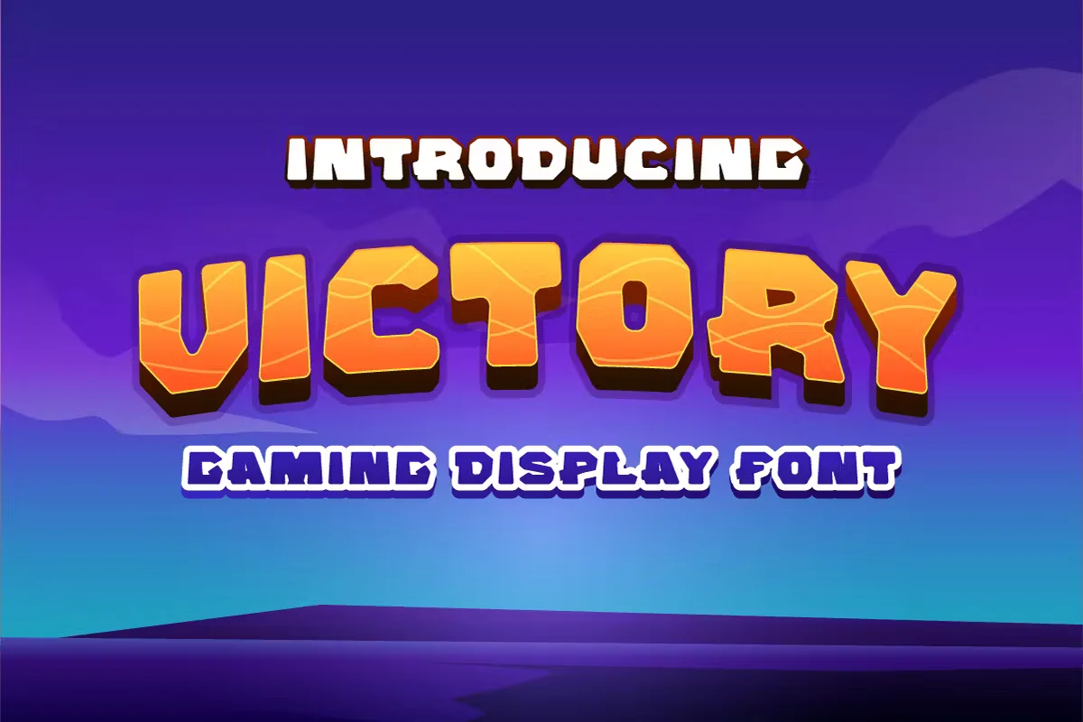 Victory Display Font - One of the best gaming fonts