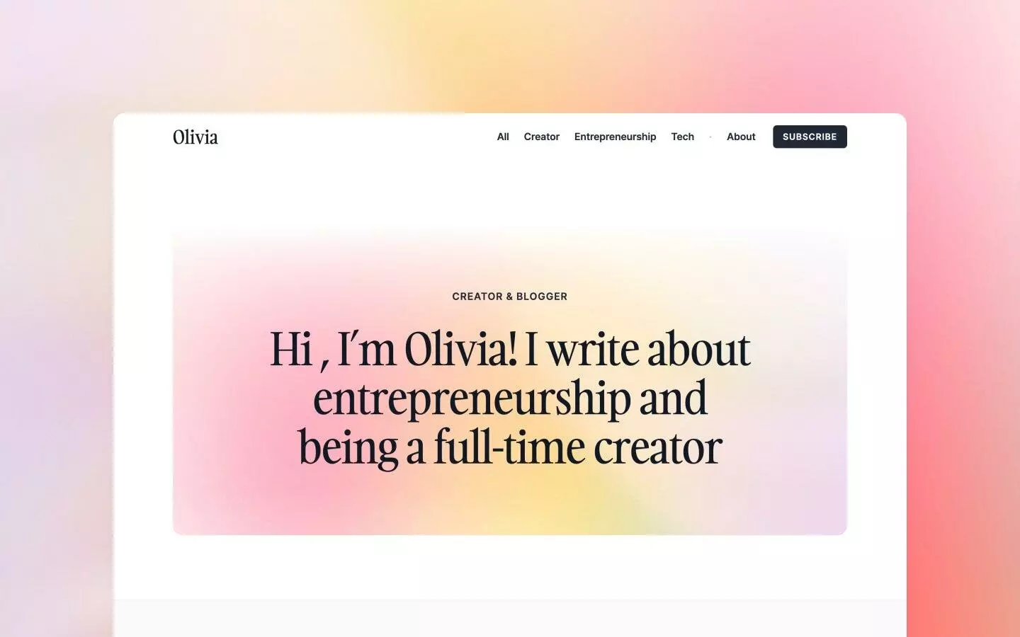 Compose - Blog Website Template