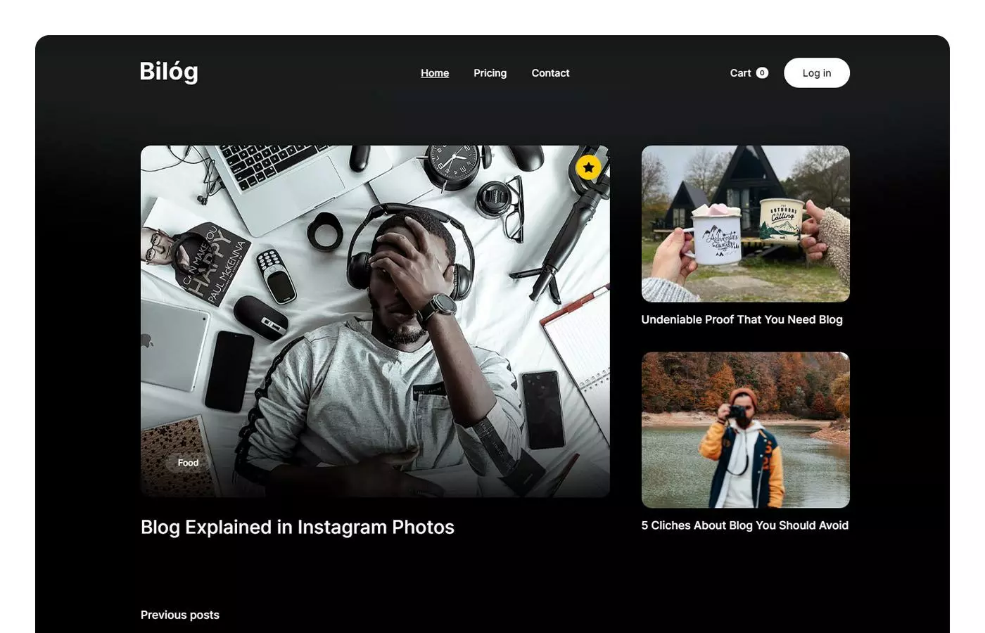 Bilog - Blog Website Template