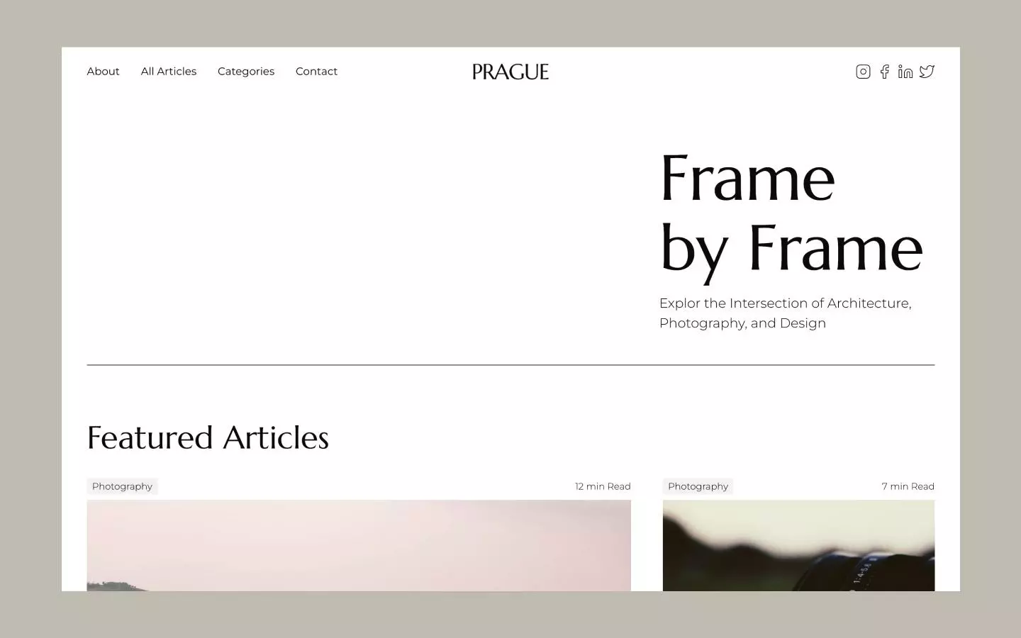 Prague - Design Website Template