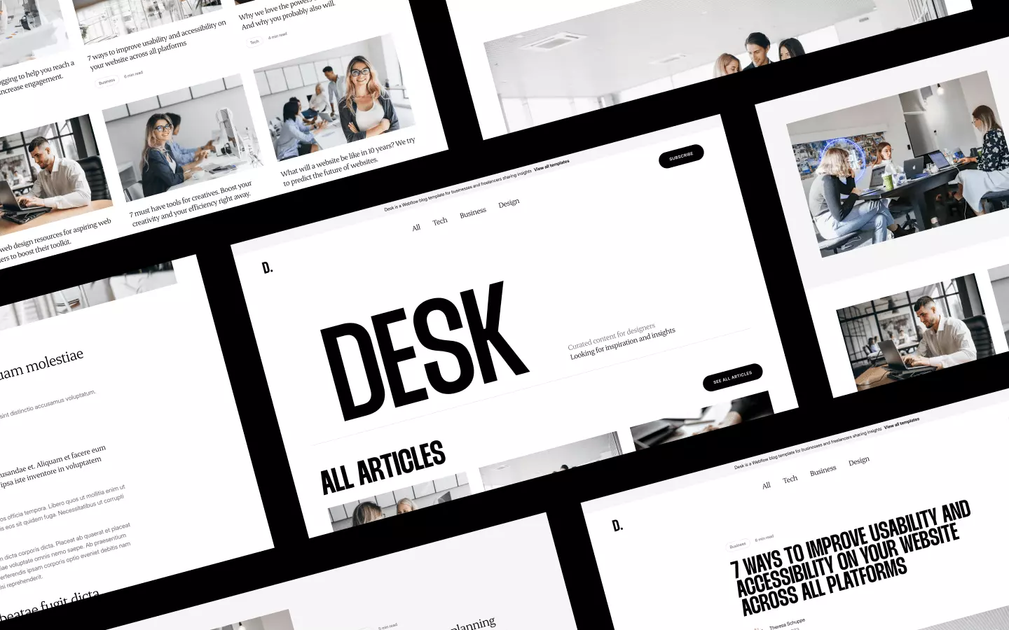 Desk - Design Website Template