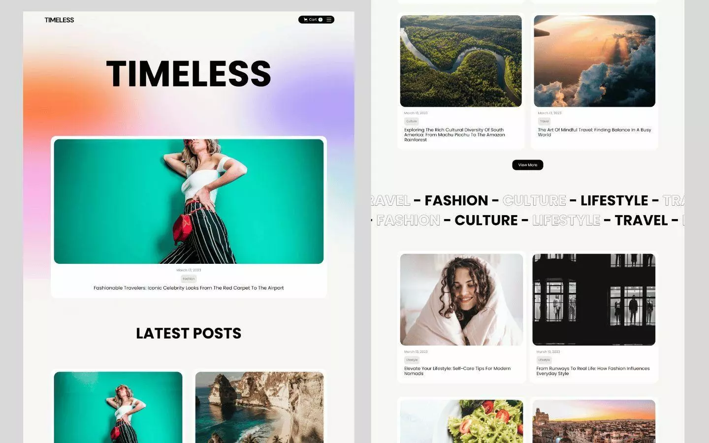 Timeless - Travel Website Template