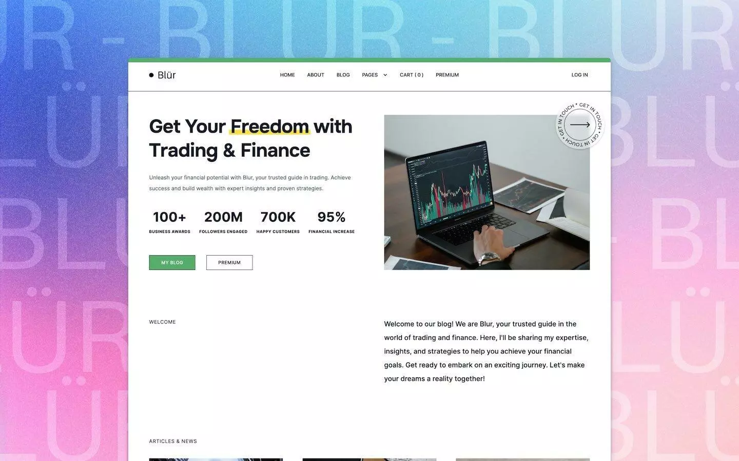 Blur - Webflow Blog Website Template