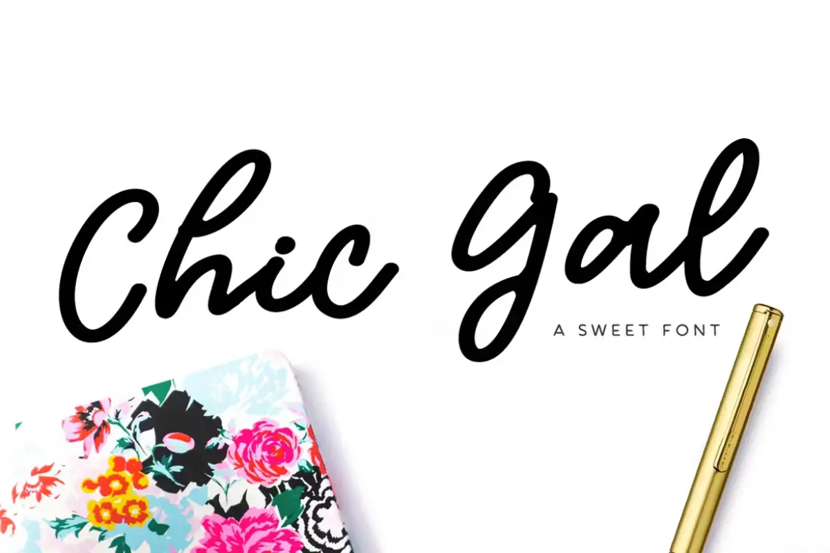 Chic Gal Modern Script Font
