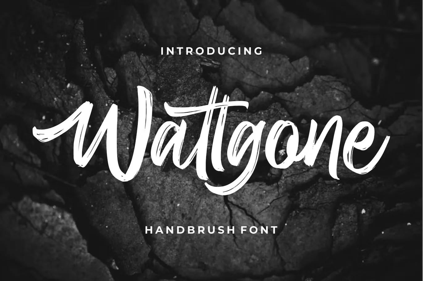 Wattgone - Handbrush Font