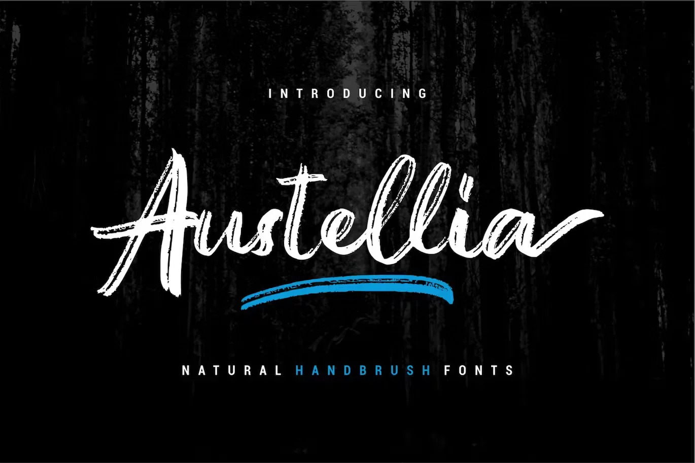 Austellia | Script Brush Font