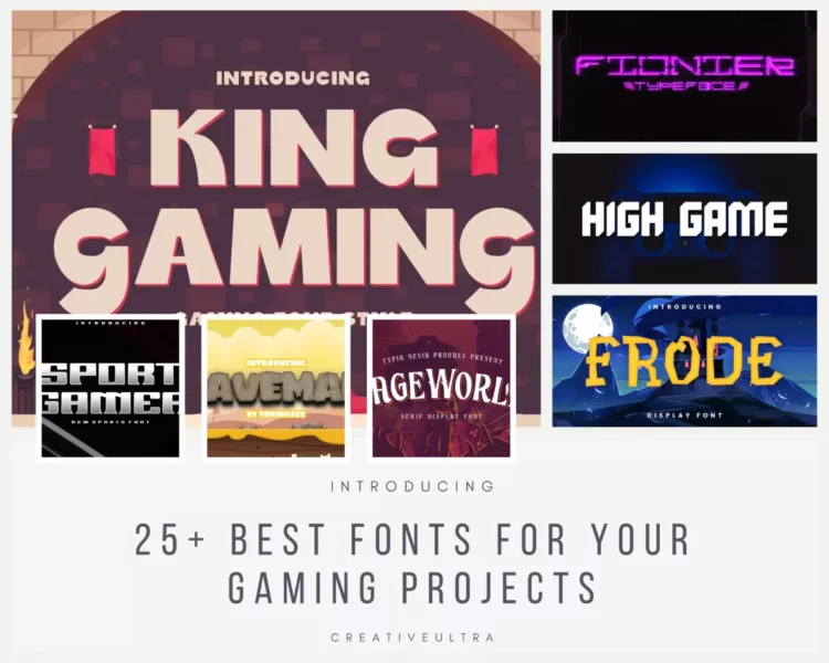 25+ Best Fonts for Your Gaming Projects