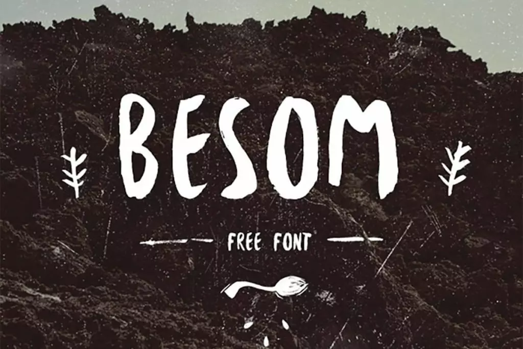 Free Besom Brush Font