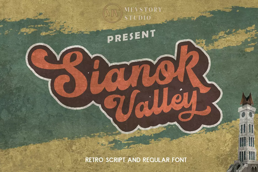 Free Sianok Valley Retro Font