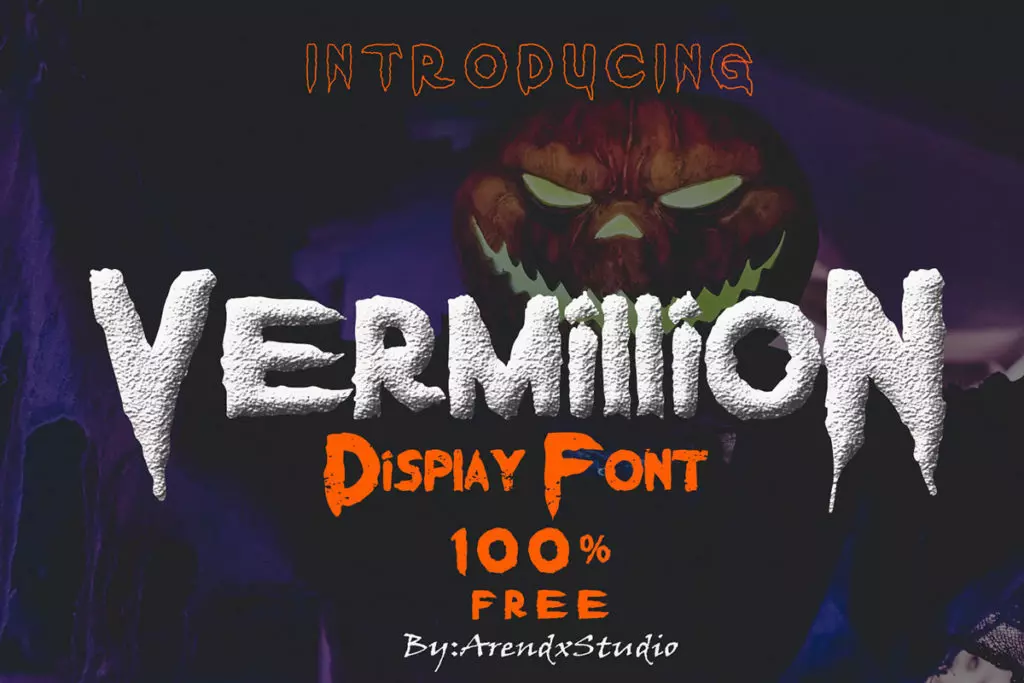 Free Vermillion Display Font
