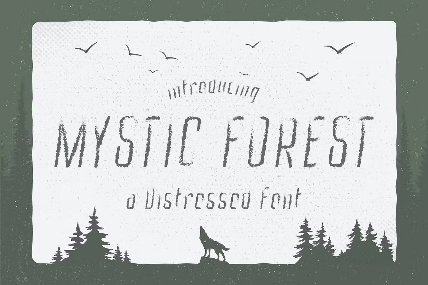 Mystic Forest - Best Distressed Font
