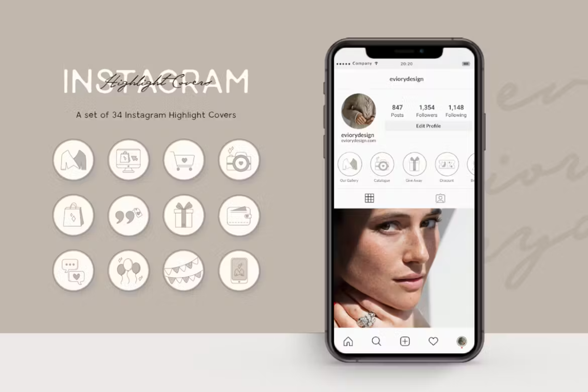 Instagram Highlight Shop and Business
