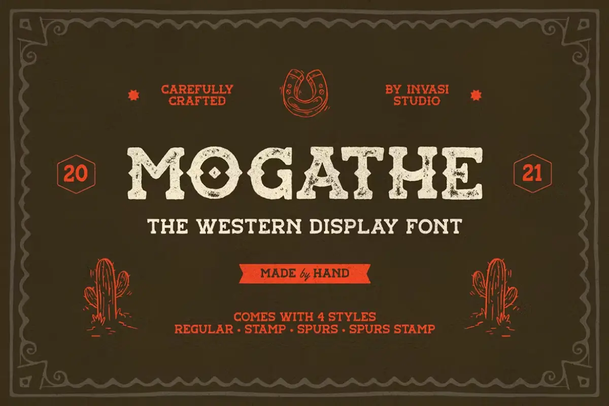 Mogathe - Western Font
