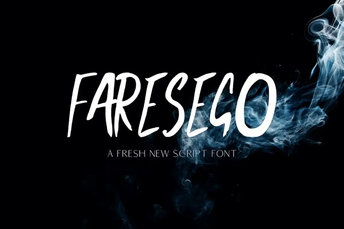 Faresego Script Typeface
