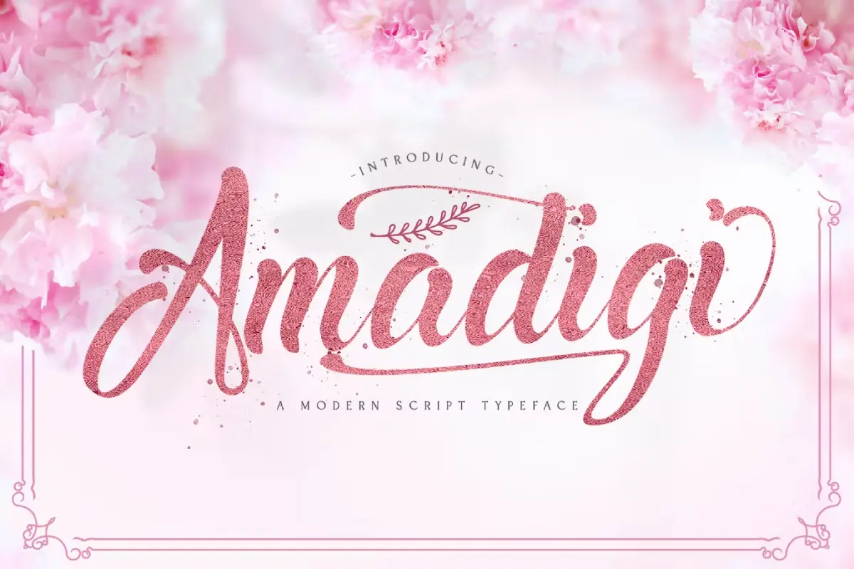 Amadigi - Modern Script Font

