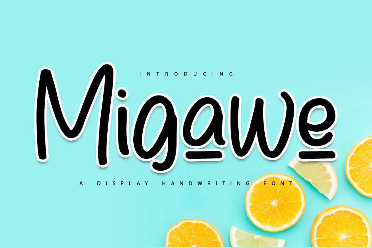 Migawe | Display Handwriting Font
