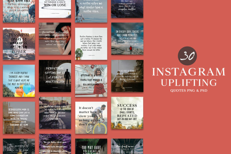 30 Instagram Uplifting Quotes Templates