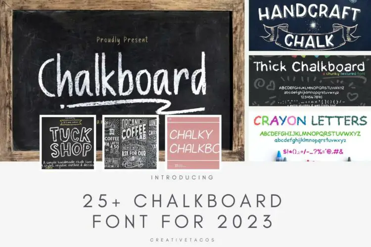 Chalkboard Font Collection Preview Image