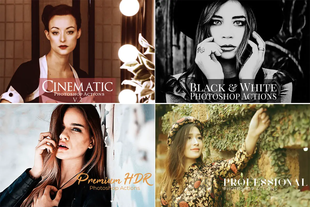 100+ Best Professional Photoshop Actions Preview 2