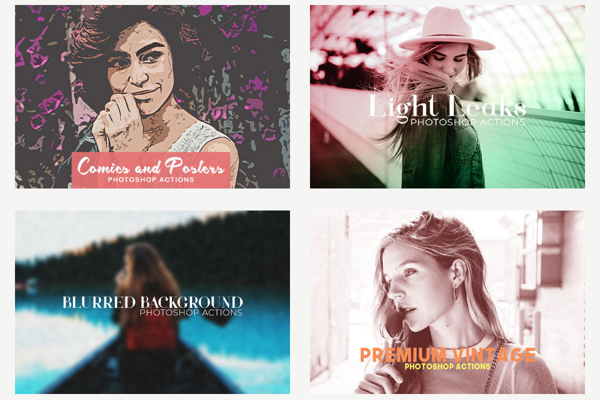 380+ Best Free Professional Photoshop Actions Preview 2