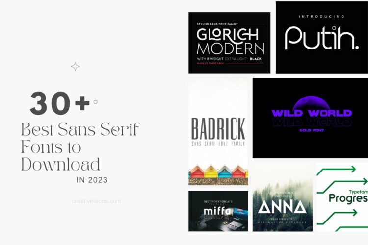 30+ Best Sans Serif Fonts to Download