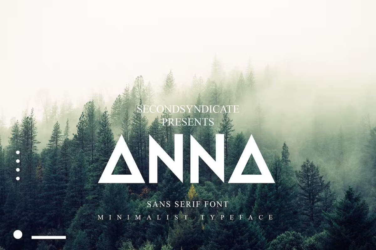 ANNA - Sans serif font
