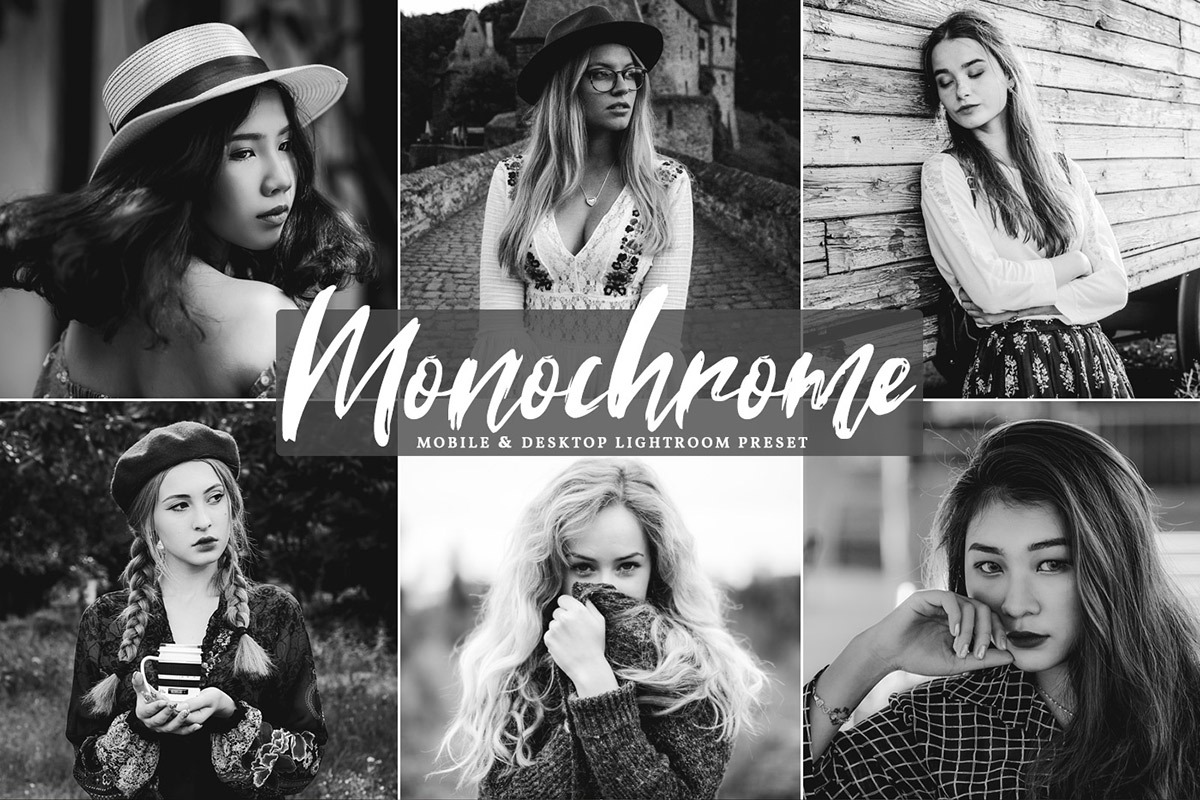 Monochrome Lightroom Preset For Mobile and Desktop