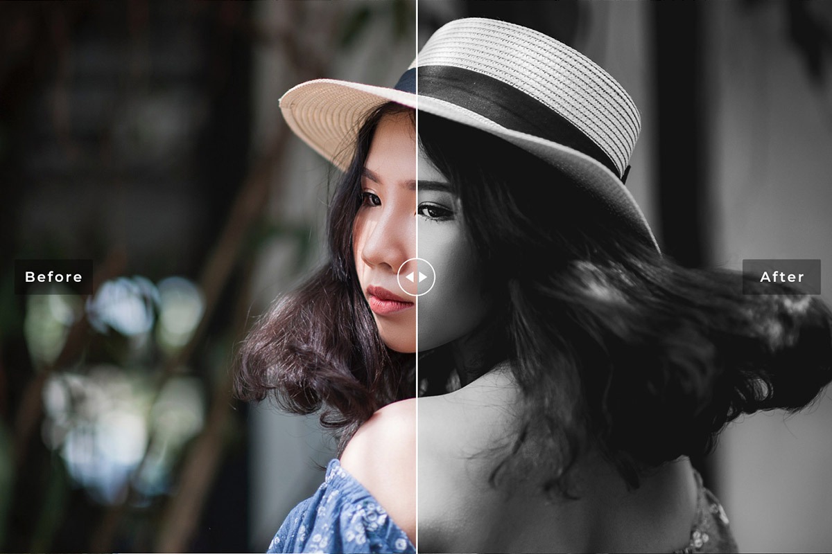 Monochrome Lightroom Preset For Mobile and Desktop Preview 1