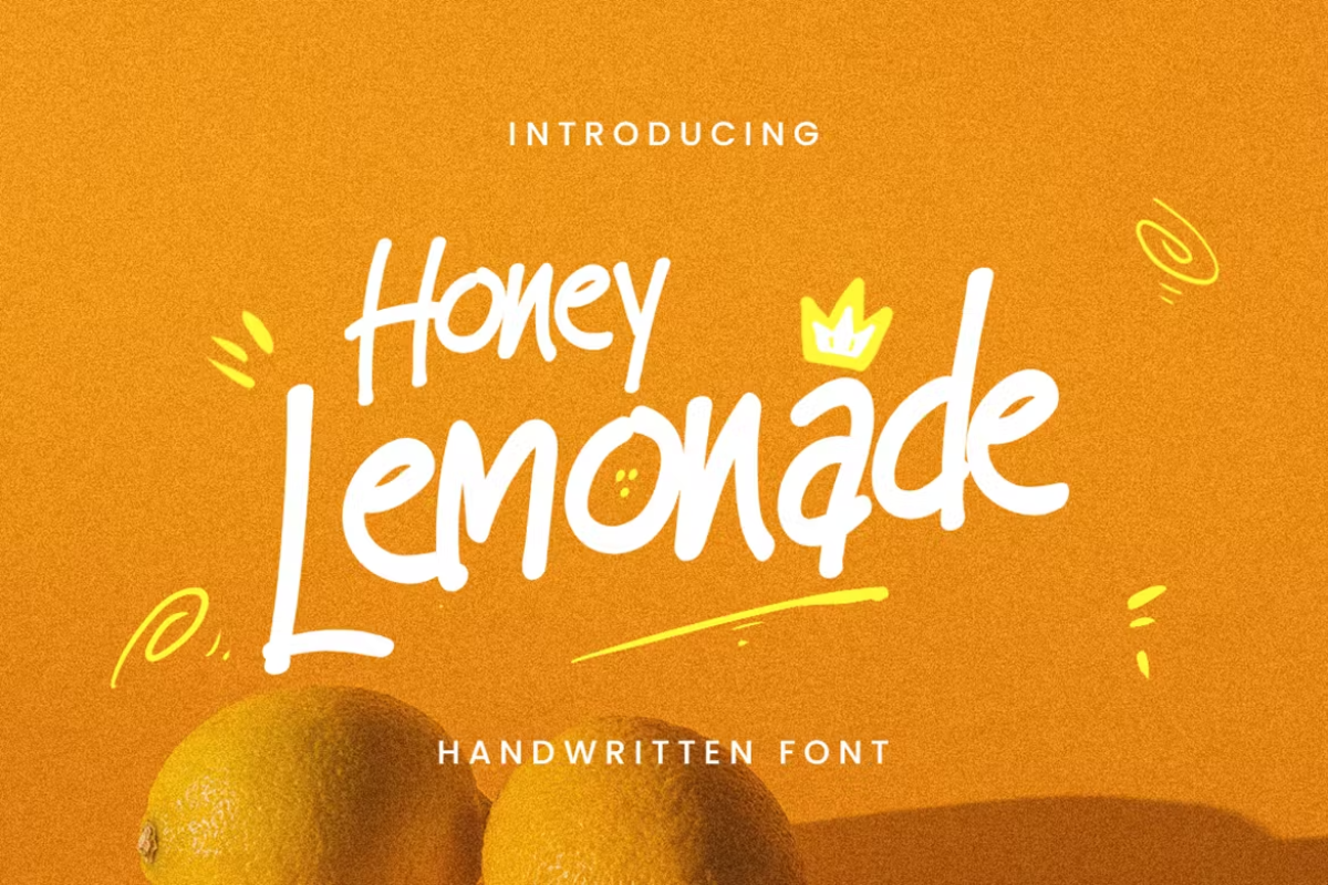 Honey Lemonade - Handwriting Font
