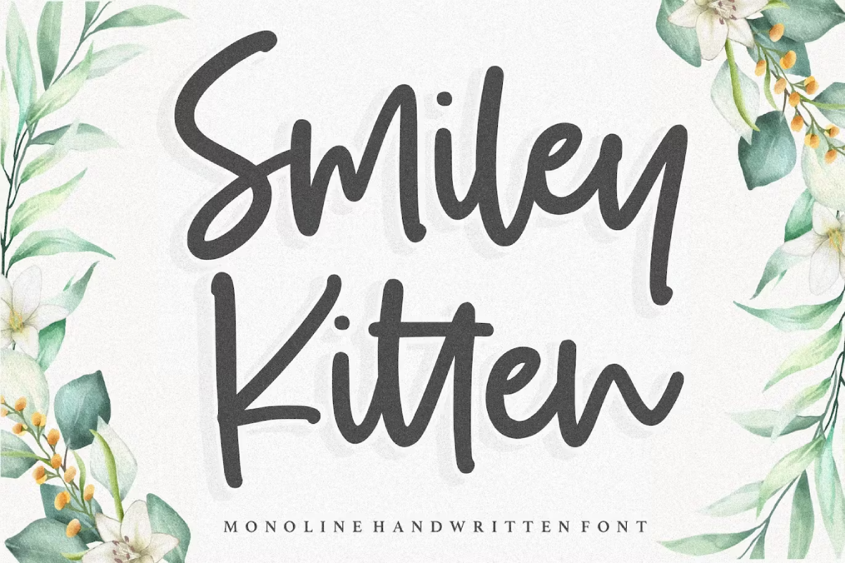 Smiley Kitten Handwriting Font
