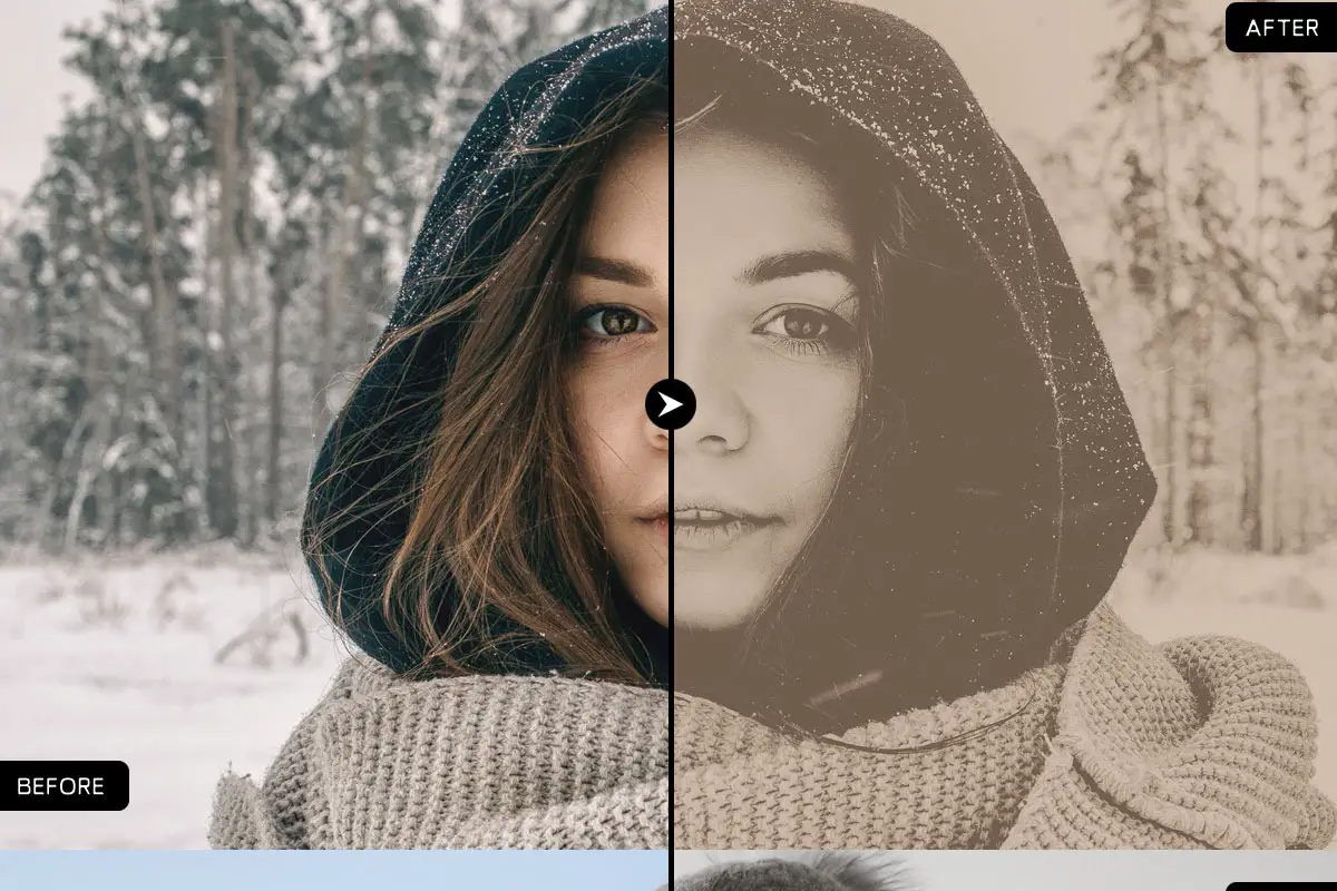 10 Black and White Lightroom Presets Preview 7