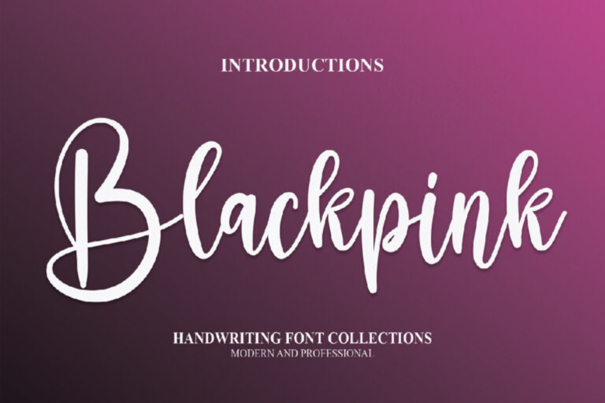 Blackpink Handwriting Font
