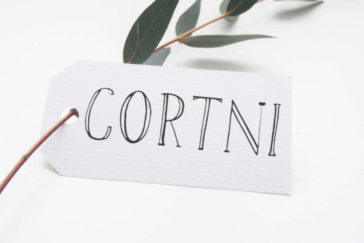 Free Cortni Handwriting Font
