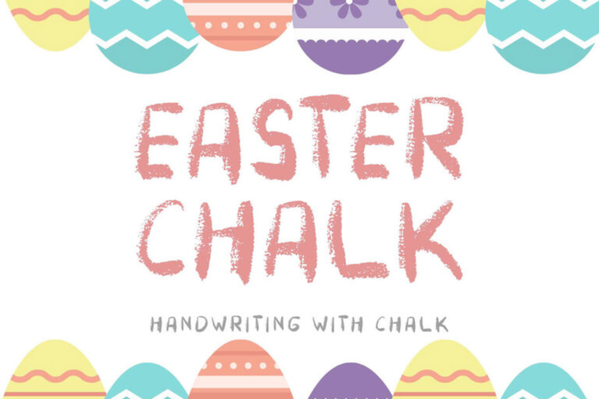 Easter Chalk Handwriting Font
