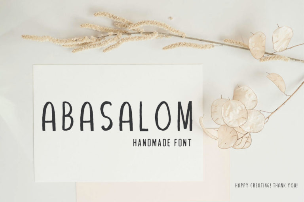 Free Abasalom Handwriting Font
