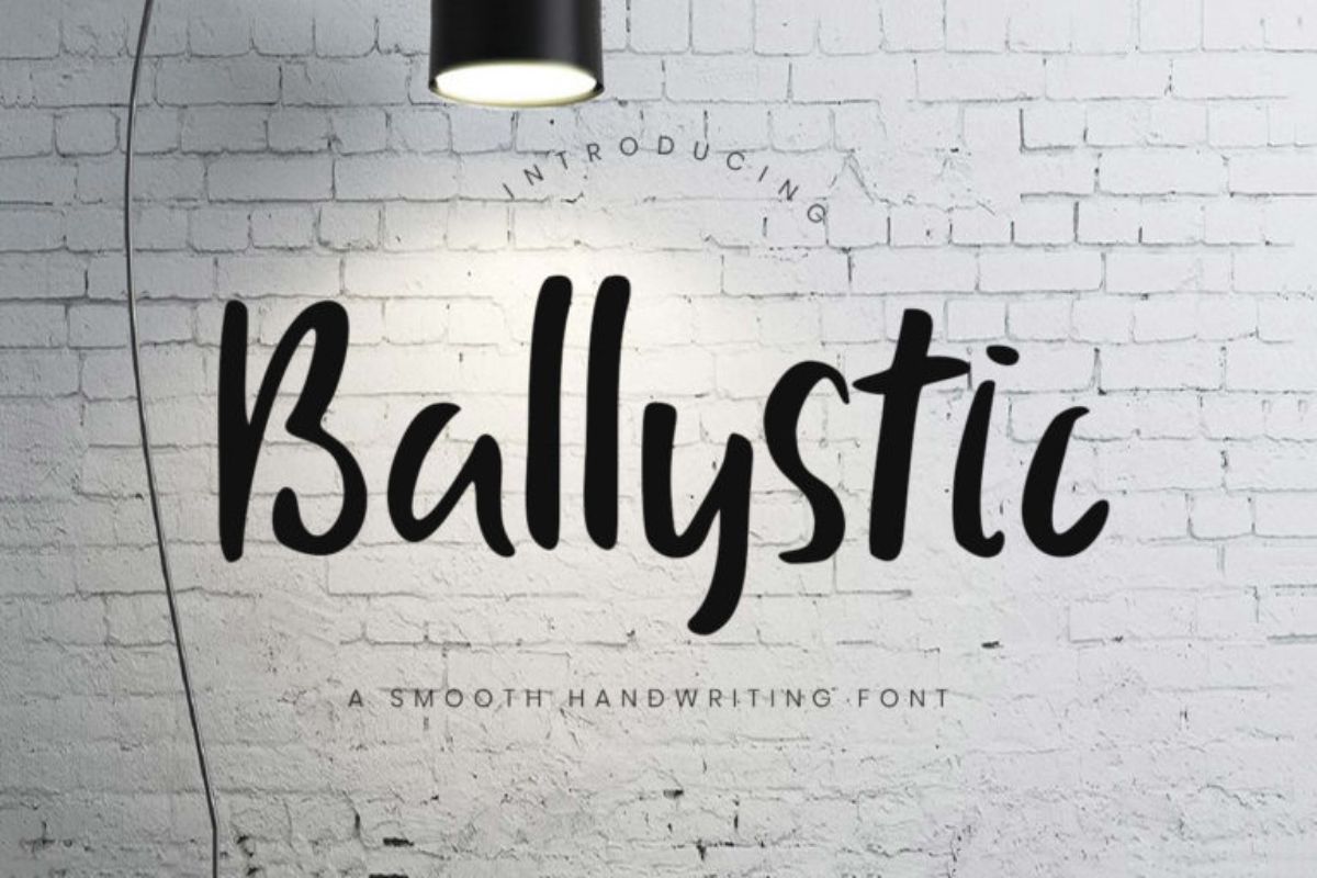 Free Ballystic Handwriting Font
