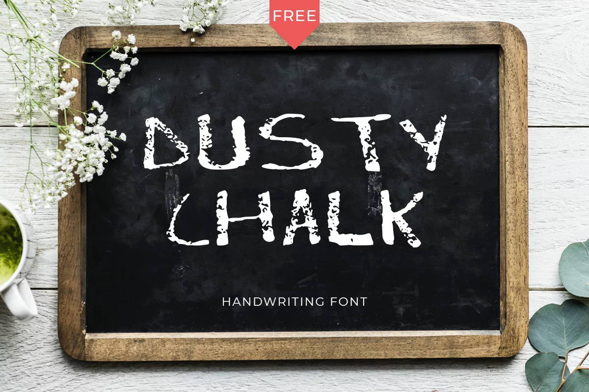 Dusty Chalk Handmade Chalkboard Fonts