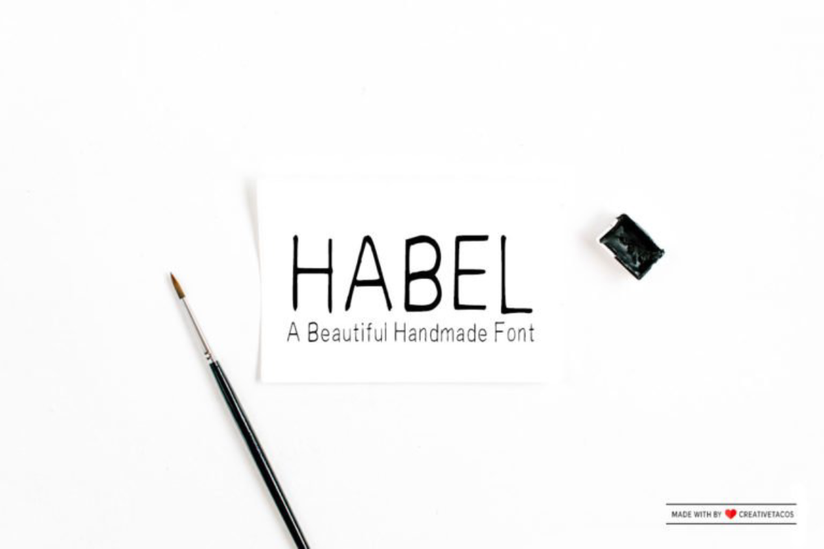 Habel Handwriting Font
